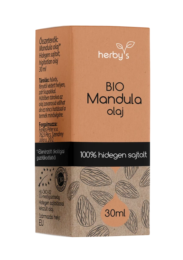 Herby&#039;s - BIO Mandula olaj hidegen sajtolt 30ml