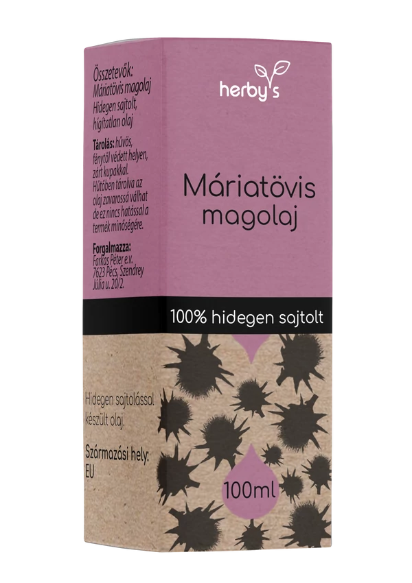 Herby&#039;s - Máriatövis magolaj hidegen sajtolt 100ml