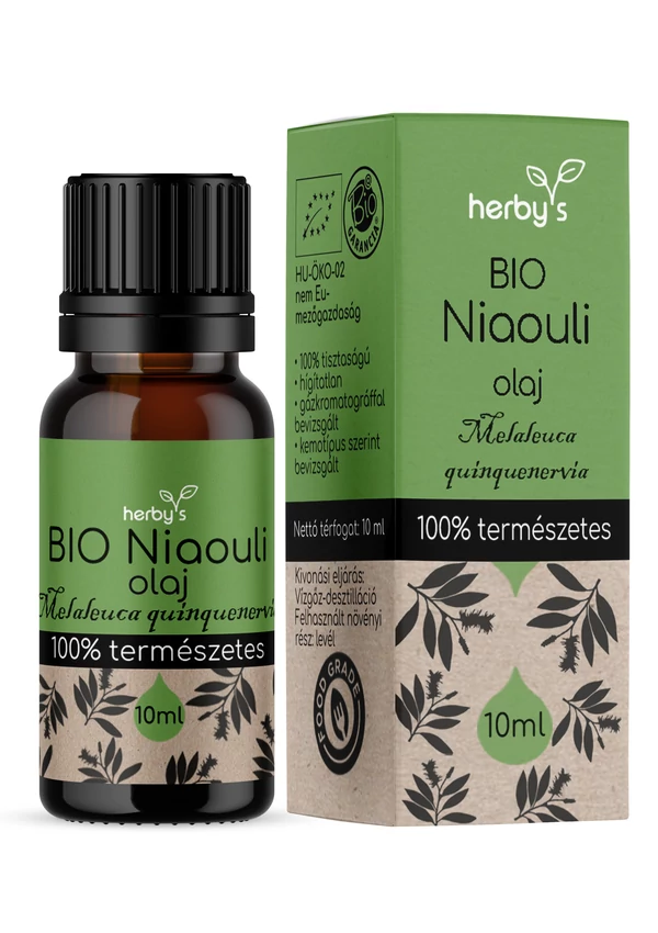 Herby's - BIO Niaouli olaj ct. 1,8 cineole 10 ml FOOD GRADE