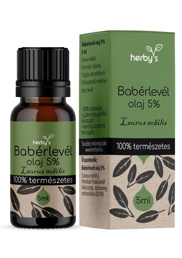 Herby's - Babérlevél olaj 5% 5 ml FOOD GRADE