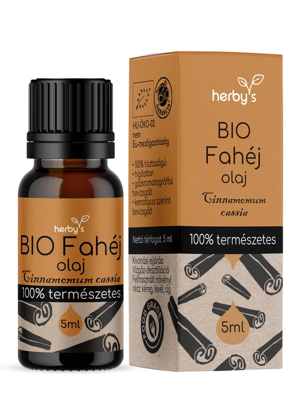 Herby's - BIO Fahéj (Cassia) olaj 5 ml FOOD GRADE 