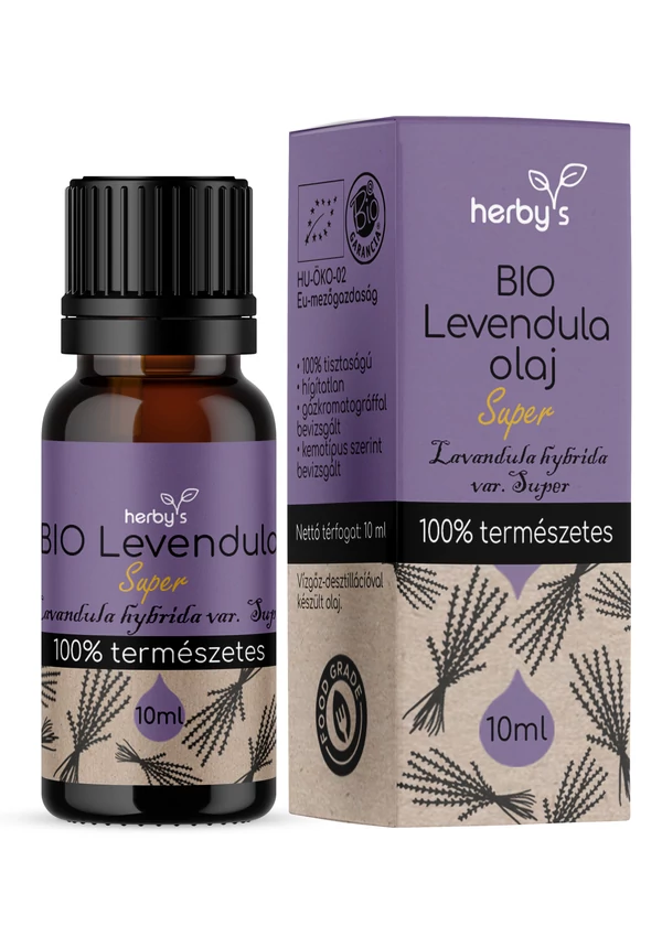 Herby's - BIO Levendula Super olaj 10 ml FOOD GRADE