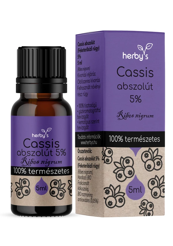Herby&#039;s - Cassis abszolút 5% 5ml FOOD GRADE 