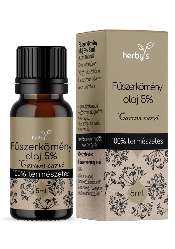 Herby's - Fűszerkömény olaj 5% 5 ml FOOD GRADE