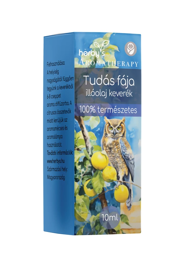 Herby's - Tudás fája illóolaj keverék (tanulás, koncentráció, éberség) 10 ml  (Gyermekbarát)