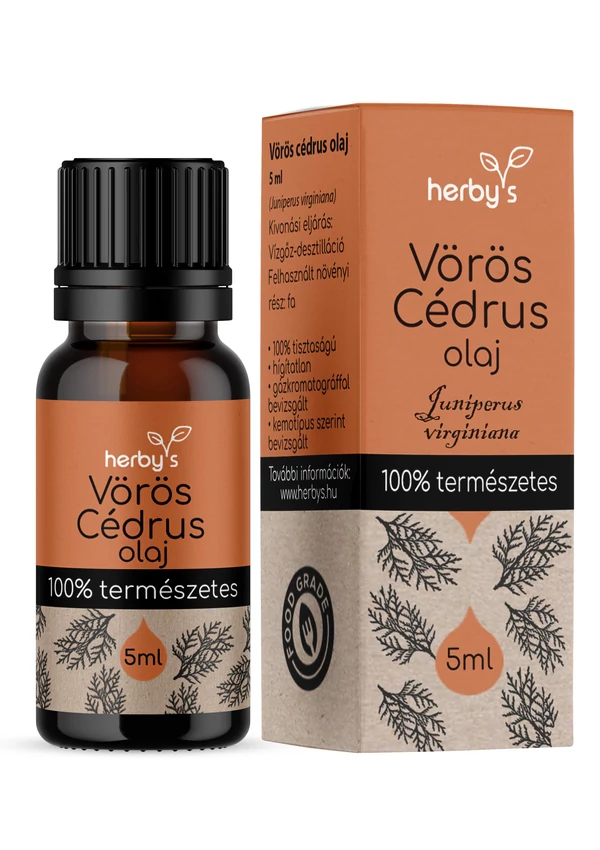 Herby&#039;s - Vörös cédrus olaj 5 ml FOOD GRADE