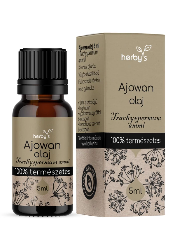 Herby&#039;s - Ajowan olaj 5 ml FOOD GRADE 