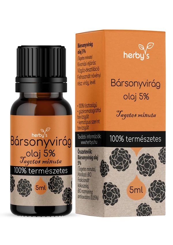 Herby's - Bársonyvirág olaj 5% 5 ml FOOD GRADE