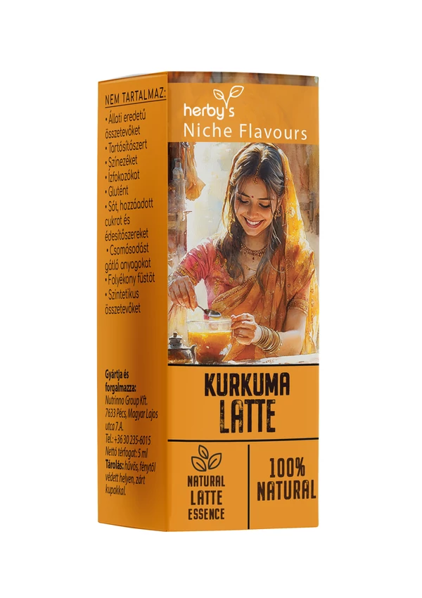 Herby&#039;s - Kurkuma latte esszencia 5 ml 