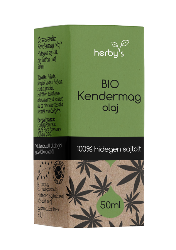 Herby's - BIO Kendermag olaj hidegen sajtolt 50ml
