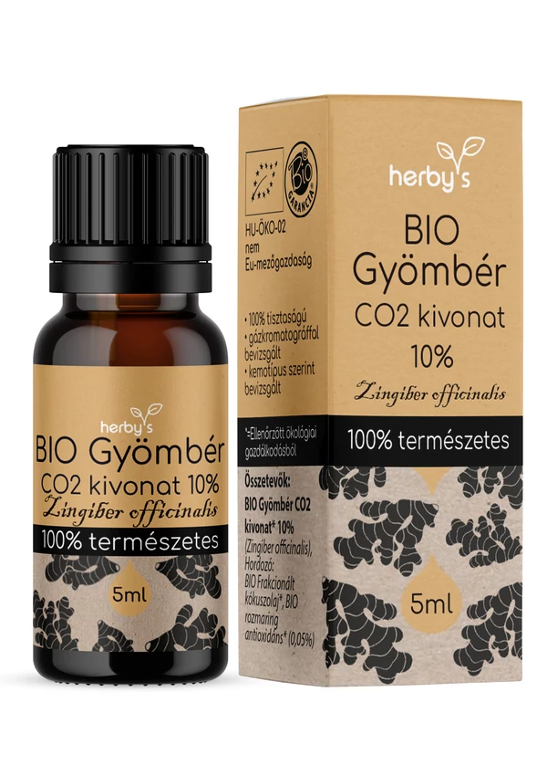 Herby's - BIO Gyömbér CO2 kivonat 10% 5 ml FOOD GRADE