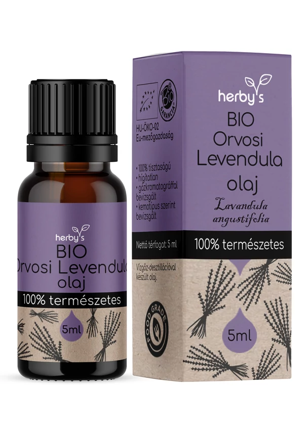 Herby's - BIO Orvosi levendula olaj 5 ml FOOD GRADE 