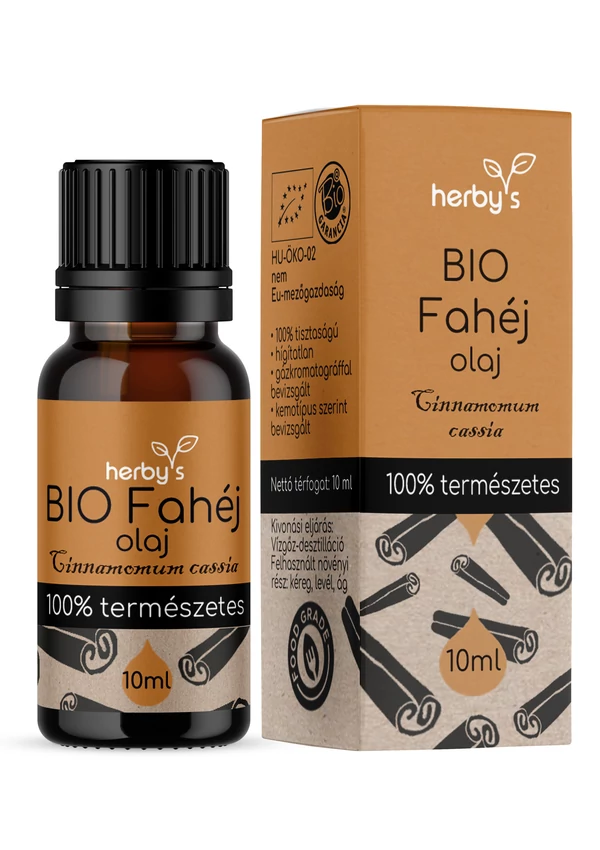 Herby's - BIO Fahéj (Cassia) olaj 10 ml FOOD GRADE 