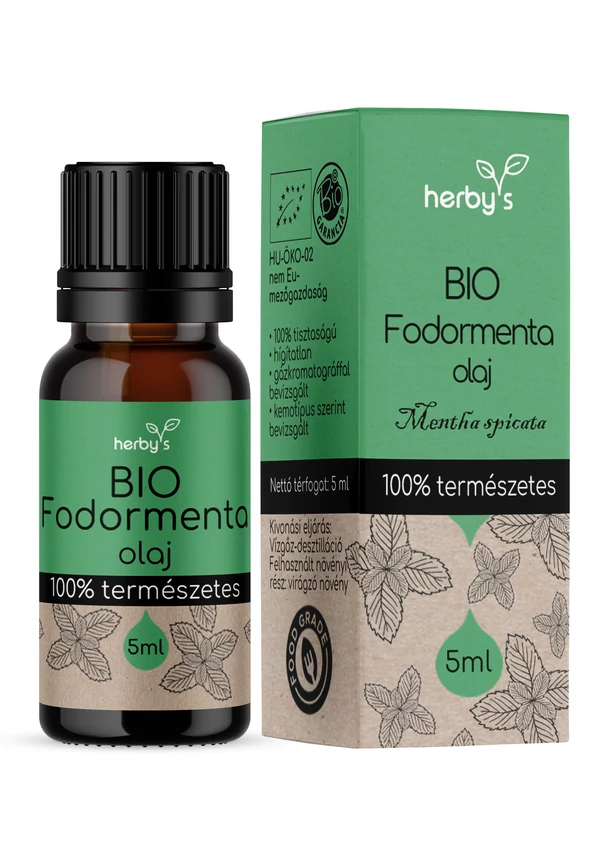 Herby's - BIO Fodormenta olaj 5 ml FOOD GRADE