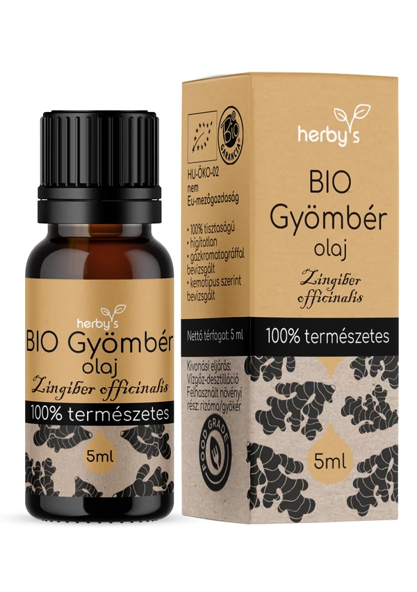 Herby's - BIO Gyömbér olaj 5 ml FOOD GRADE