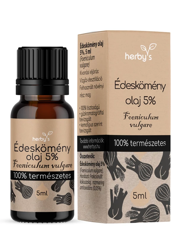 Herby's - Édeskömény olaj 5% 5 ml FOOD GRADE