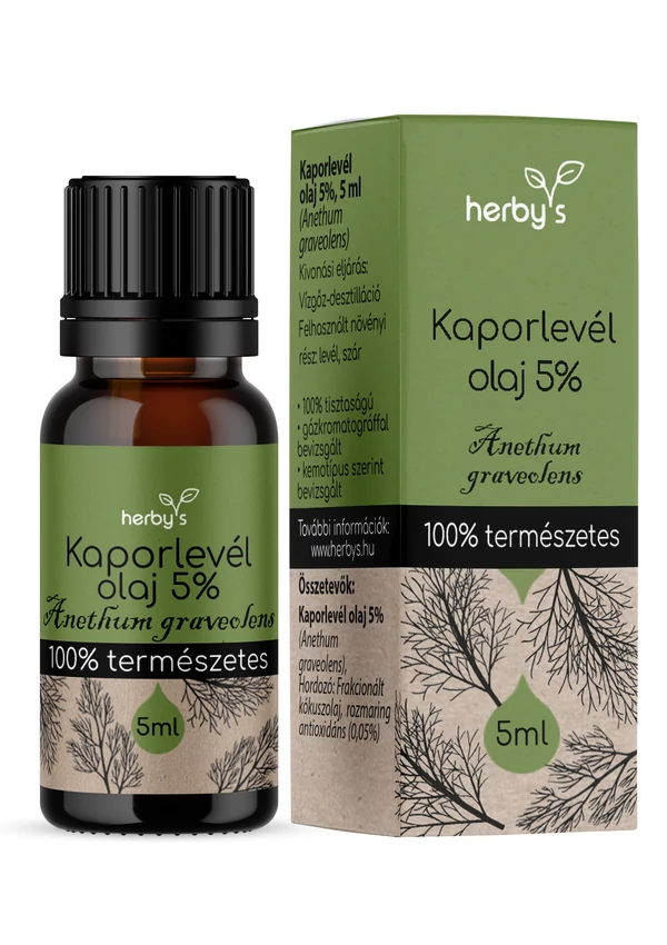 Herby's - Kaporlevél olaj 5% 5ml FOOD GRADE