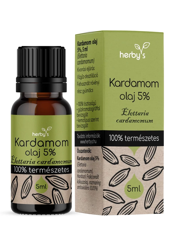 Herby's - Kardamom olaj 5% 5 ml FOOD GRADE