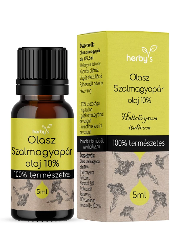 Herby's - Olasz szalmagyopár (Helichrysum) olaj 10% 5 ml FOOD GRADE