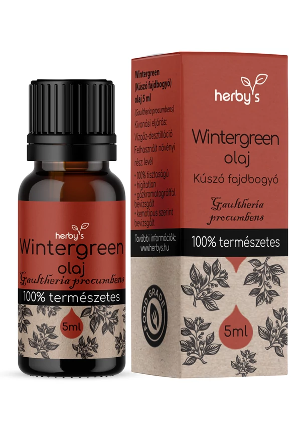 Herby's - Wintergreen (Kúszó fajdbogyó) olaj 5 ml FOOD GRADE 
