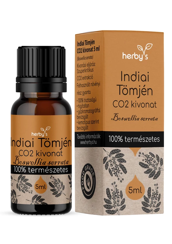 Herby's - Indiai Tömjén CO2 kivonat 5 ml (Boswellia Serrata) FOOD GRADE 