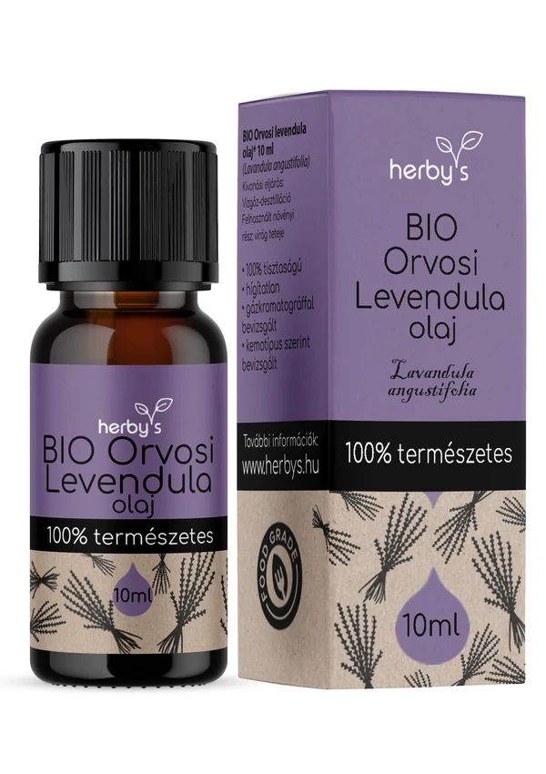 Herby's - BIO Orvosi levendula olaj 10 ml FOOD GRADE 