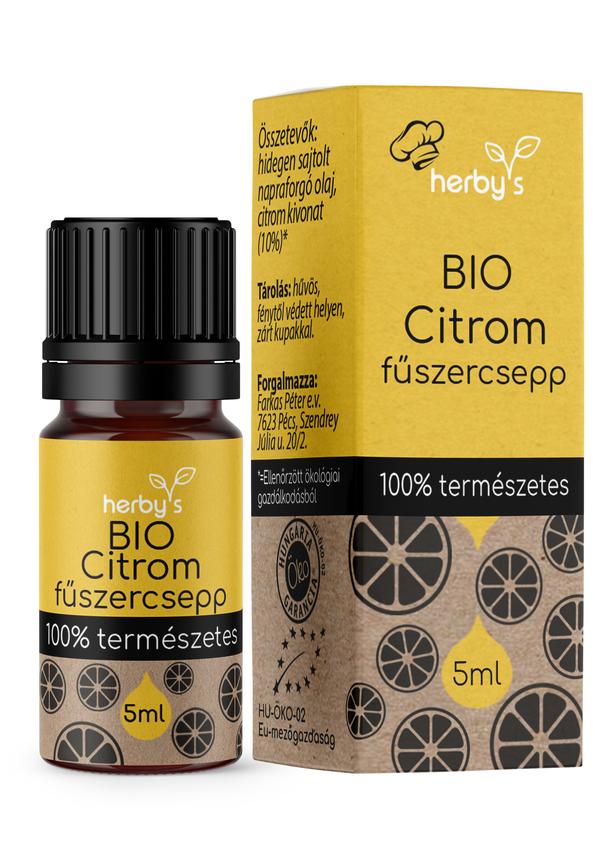 Herby's - BIO Citrom fűszercsepp 5ml