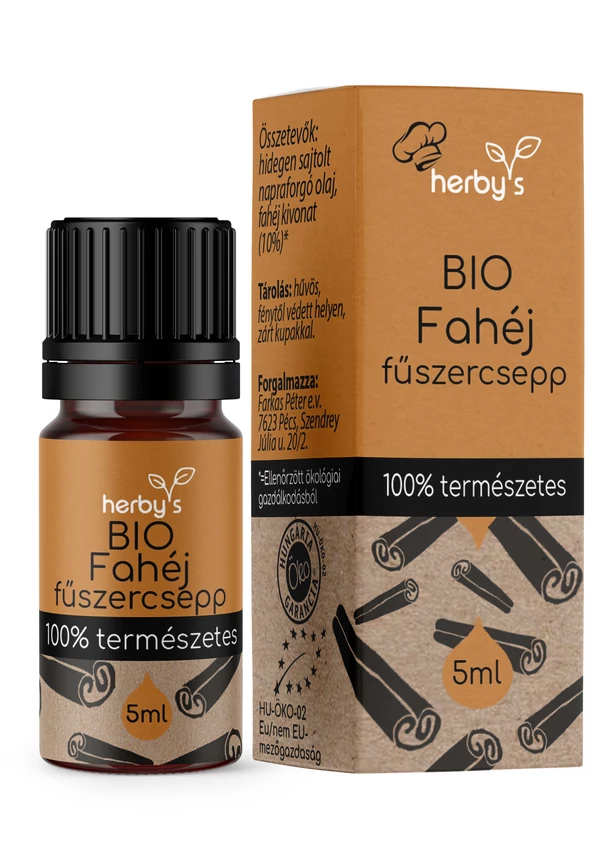 Herby's - BIO Fahéj fűszercsepp 5ml