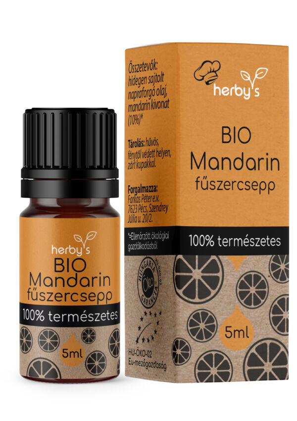 herby's bio mandarin fűszercsepp 5ml