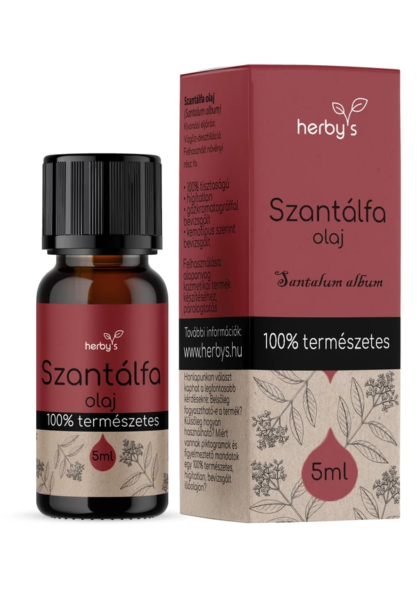 Herby's - Szantálfa olaj (Santalum album) 5 ml FOOD GRADE